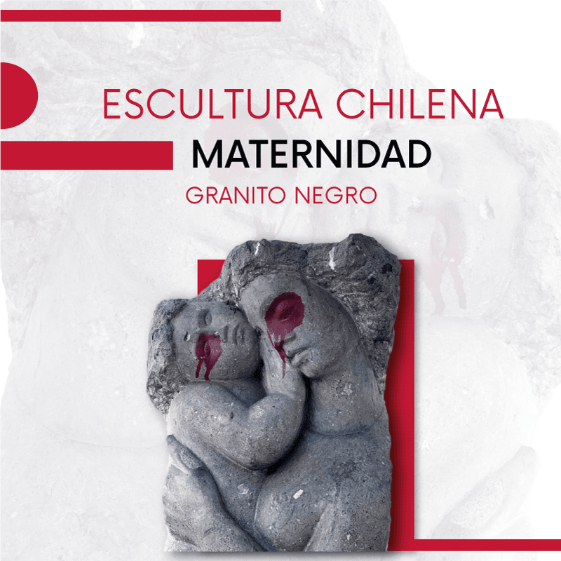 Front medium format banner of the Maternity sculpture by Berta Herrera