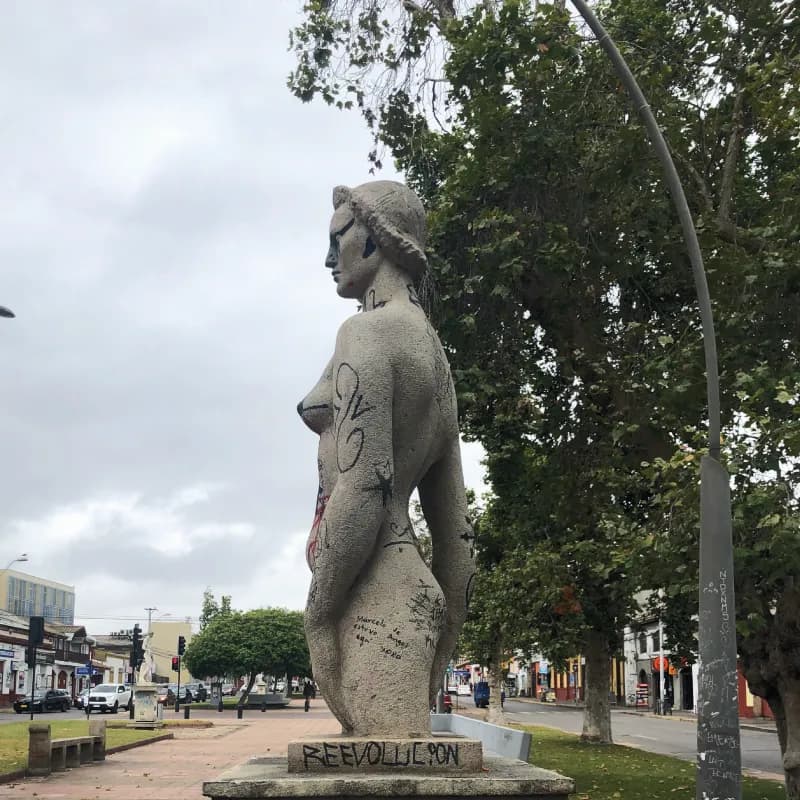 Rear view of the Torso sculpture by Lily Garafulic