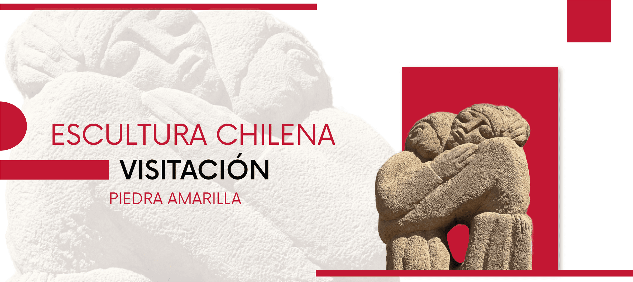 High resolution banner of the Visitation sculpture by Lily Garafulic