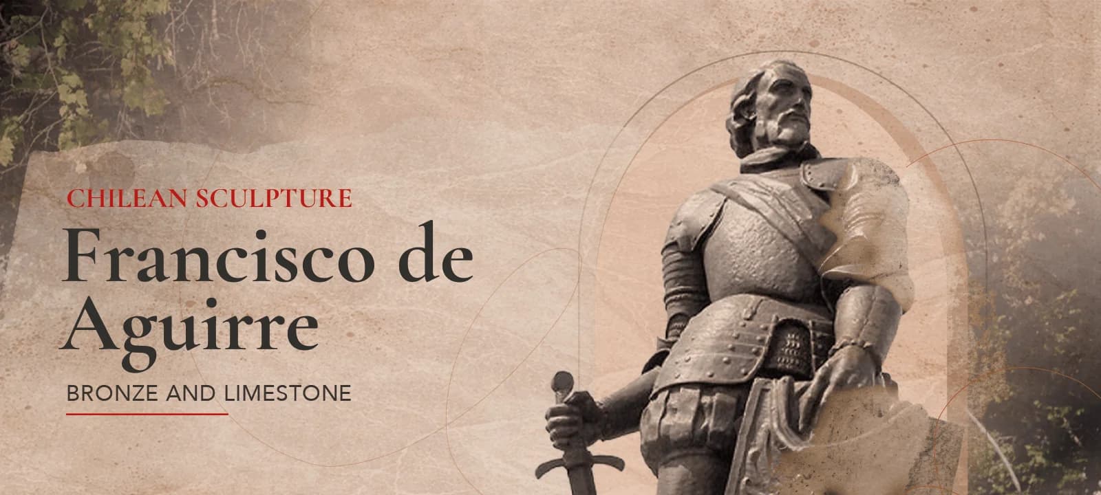 Banner sculpture Monument to Francisco de Aguirre Banner sculpture Monument to Francisco de Aguirre