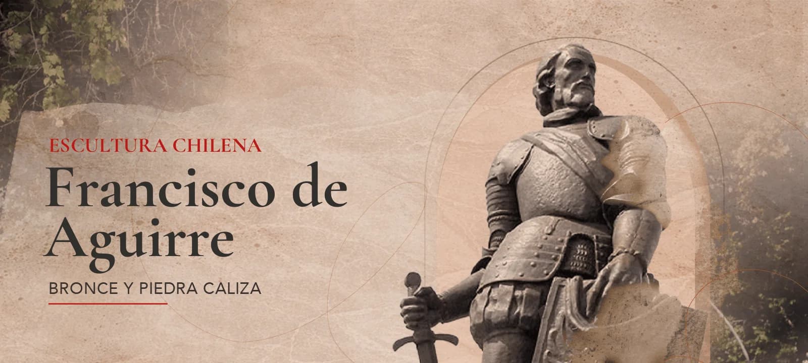 Banner - Monumento a Francisco de Aguirre Banner de la obra Monumento a Francisco de Aguirre