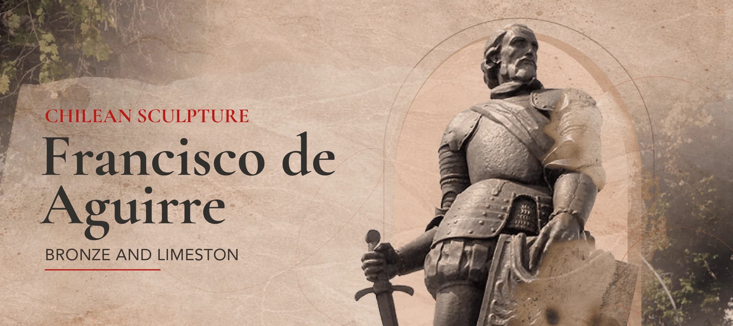 Banner sculpture Monument to Francisco de Aguirre Banner sculpture Monument to Francisco de Aguirre